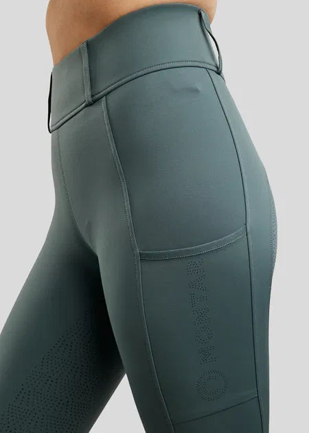 MoElaine Legging con Lasercut Logo F/G - Dark Slate