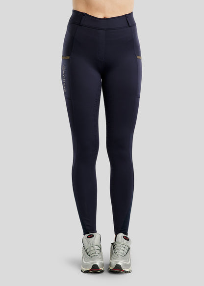 MoGlenda Legging con Rosegold Caviar Tape F/G - Navy