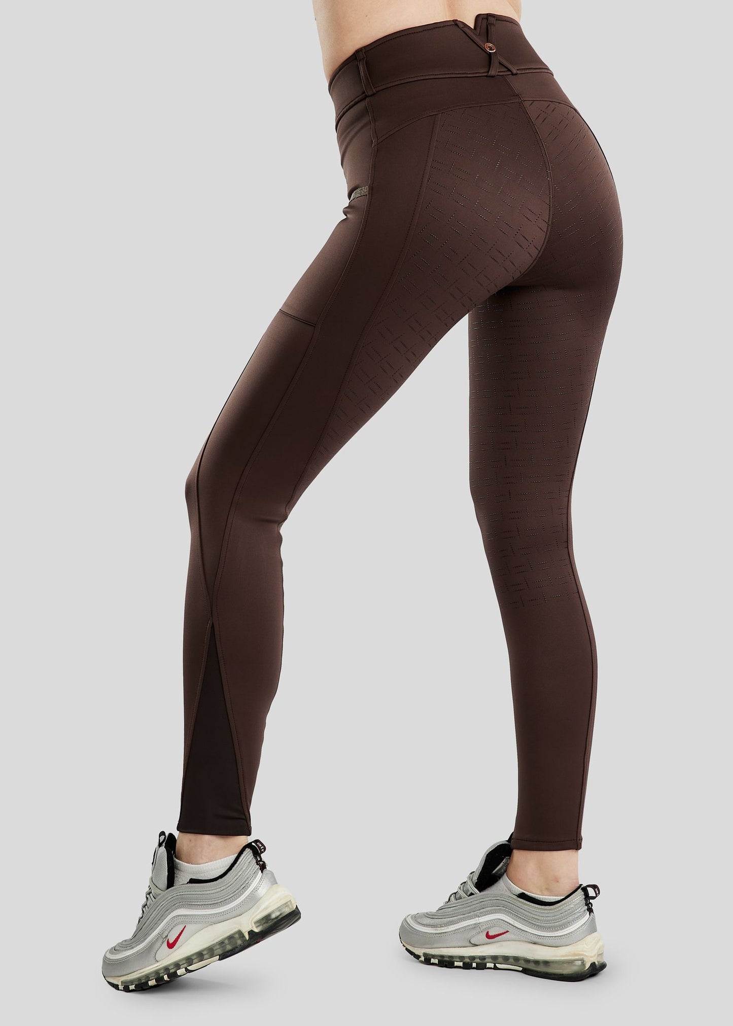 MoGlenda Legging con Rosegold Caviar Tape F/G - Brown