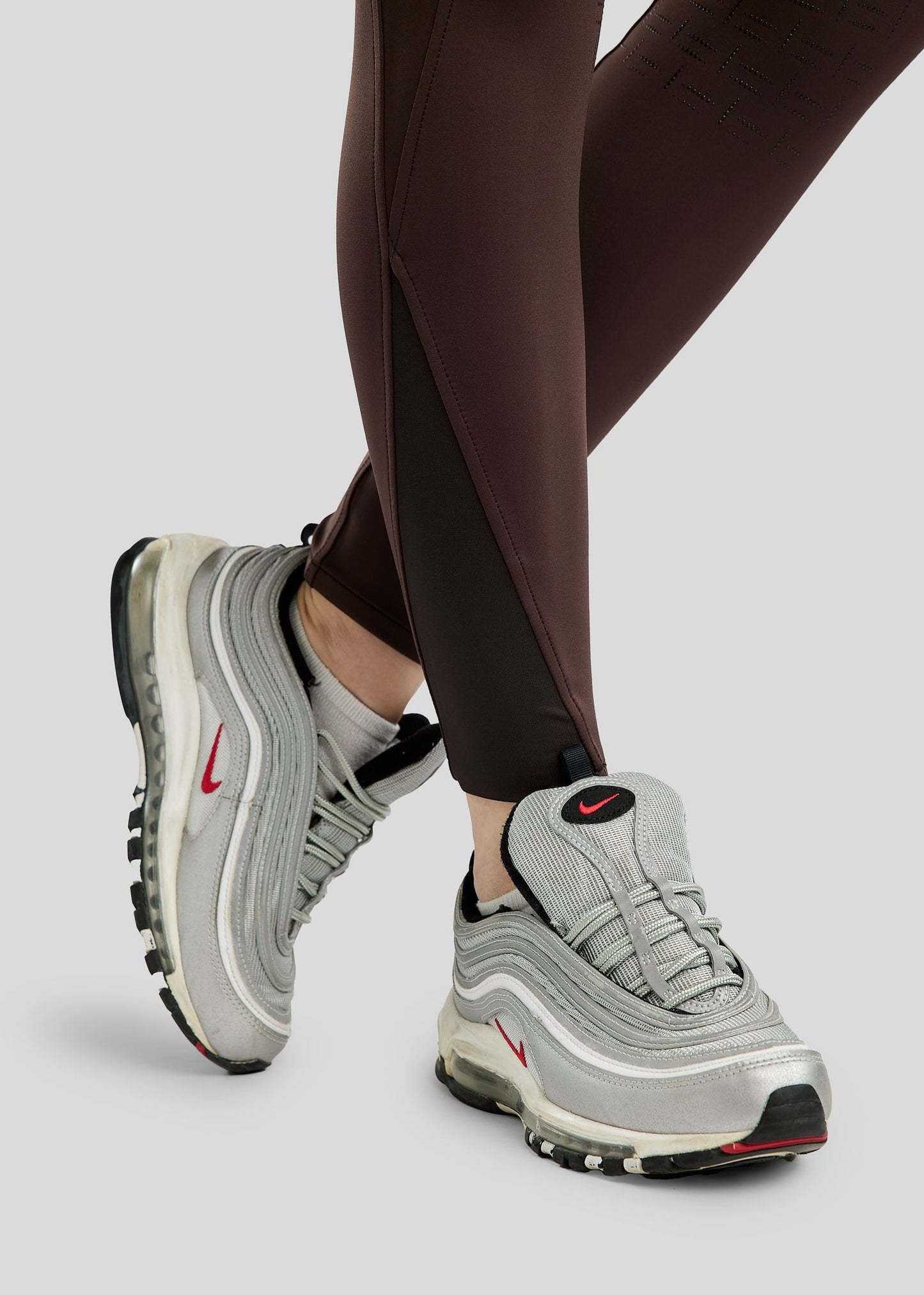 MoGlenda Legging con Rosegold Caviar Tape F/G - Brown