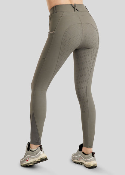 MoLila pantalón con detalles champagne F/G - Gris