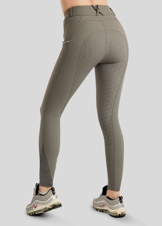 MoLila pantalón con detalles champagne F/G - Gris
