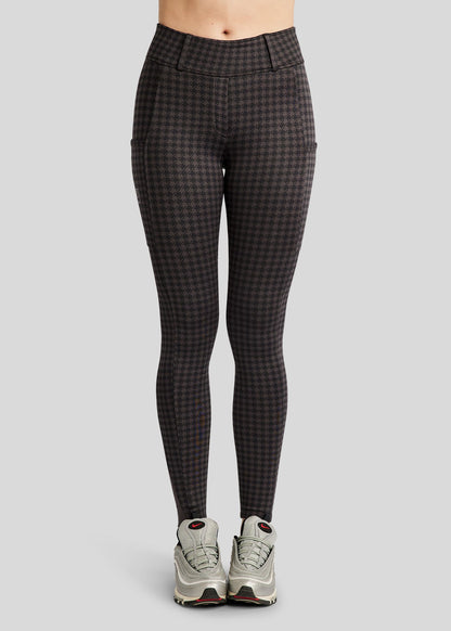 MoHannah legging pata de gallo print - Slate Grey