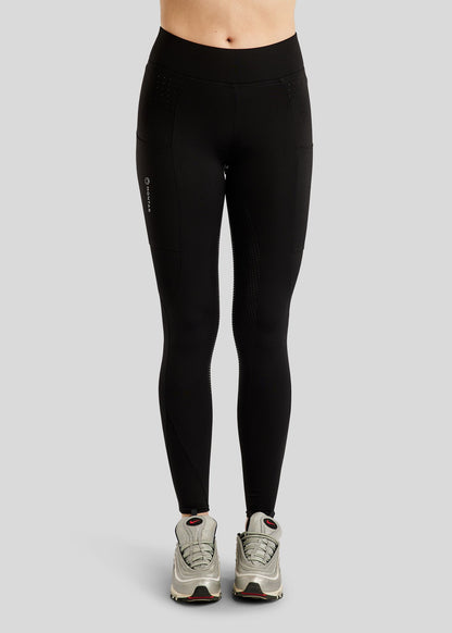 MoPaulina Legging Full Grip, Lasercut - Negro