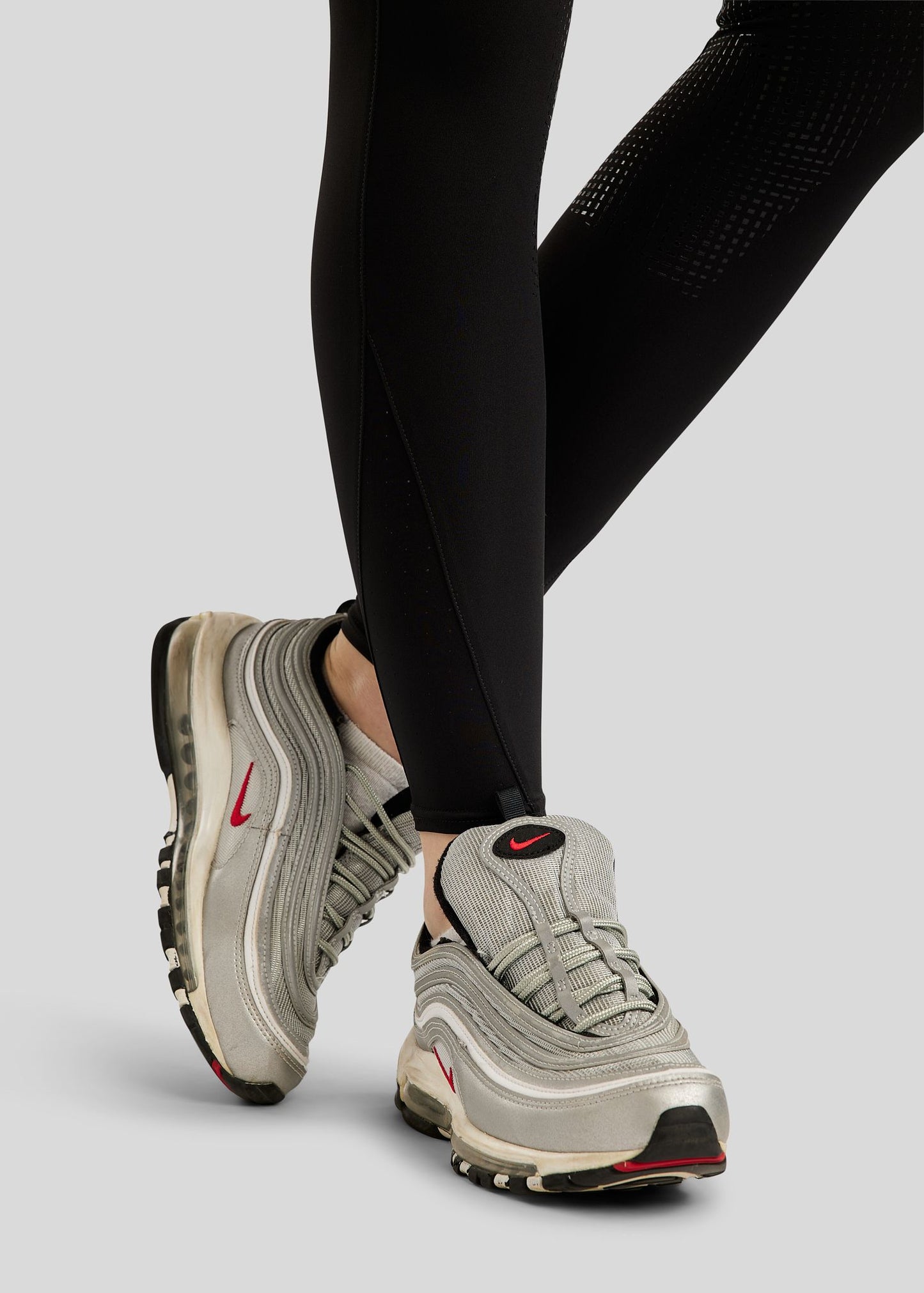 MoPaulina Legging Full Grip, Lasercut - Negro