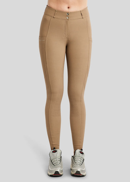 MoPhilipa pantalon Montar Champagne Logo Full Grip - Taupe