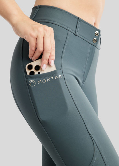 MoPhilipa pantalon Montar Champagne Logo Full Grip - Dark Slate