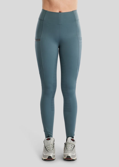 MoTilly legging Montar con Mesh y logo Gun Metall  - Dark Slate