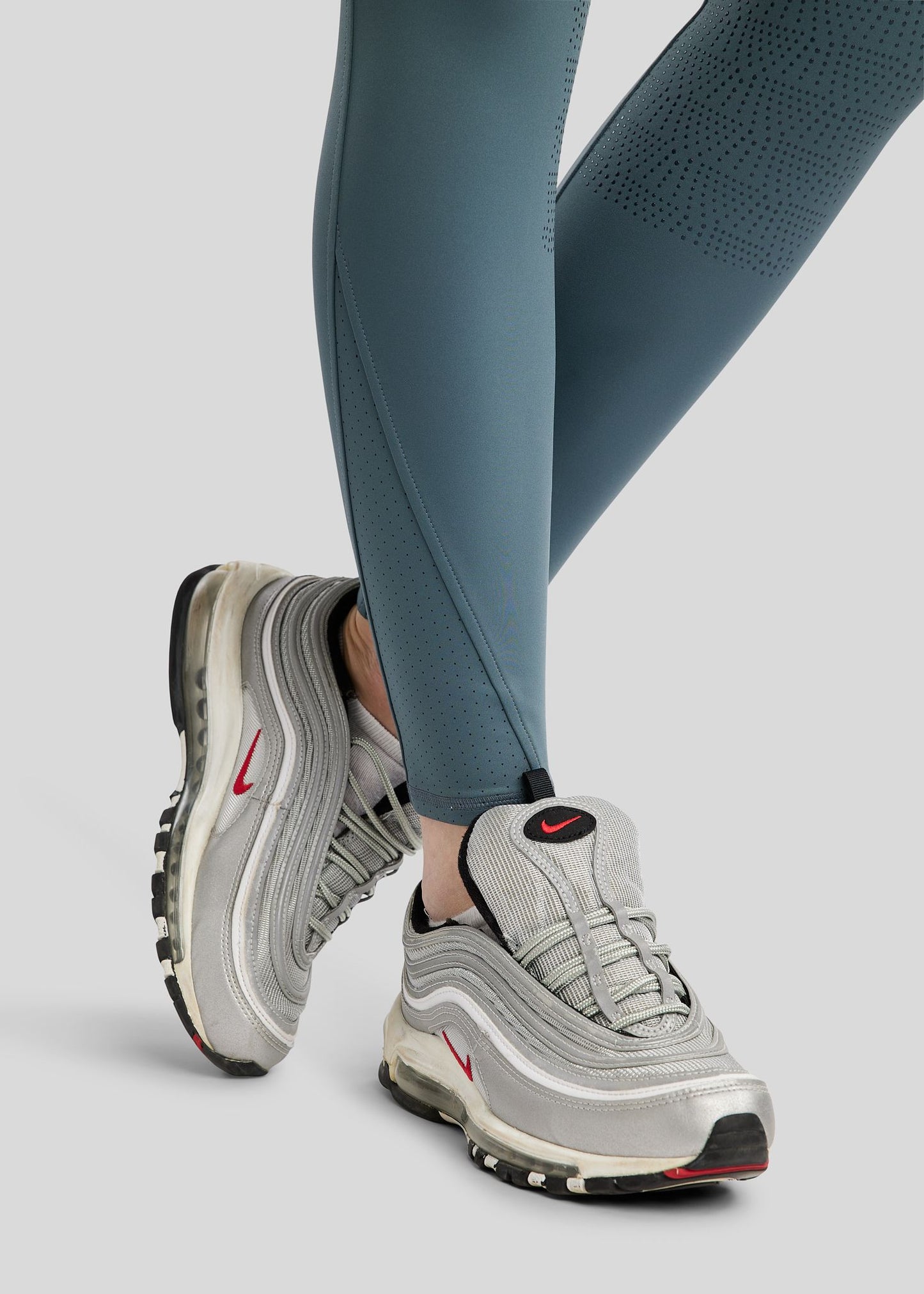 MoTilly legging Montar con Mesh y logo Gun Metall  - Dark Slate
