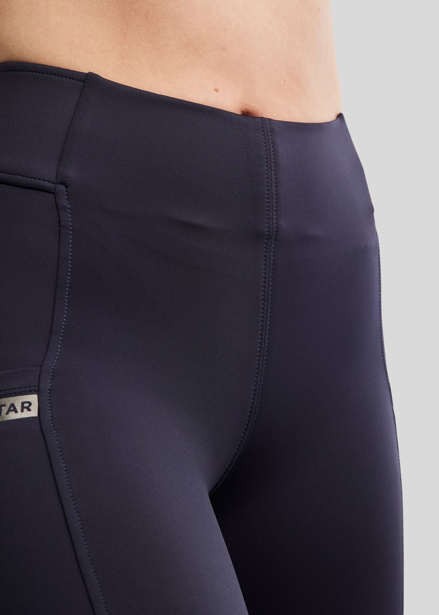 MoTilly legging Montar con Mesh y logo Gun Metall  - Navy