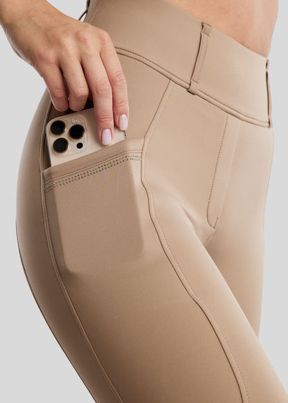 MoEverlisa legging Montar Full Grip con brillis - Taupe