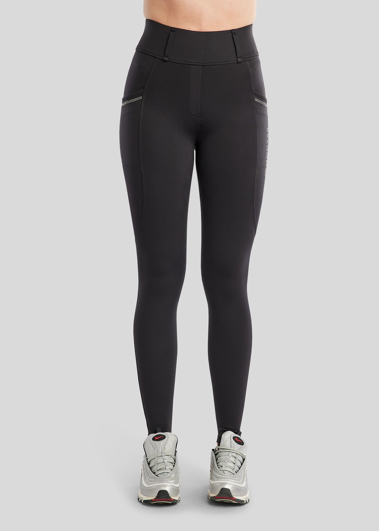 MoEverlisa legging Montar Full Grip con brillis - Negro