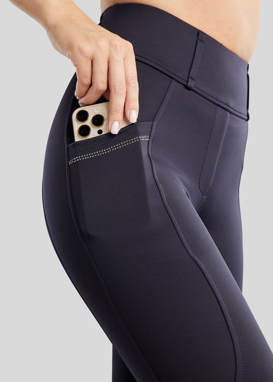 MoEverlisa legging Montar Full Grip con brillis - Navy