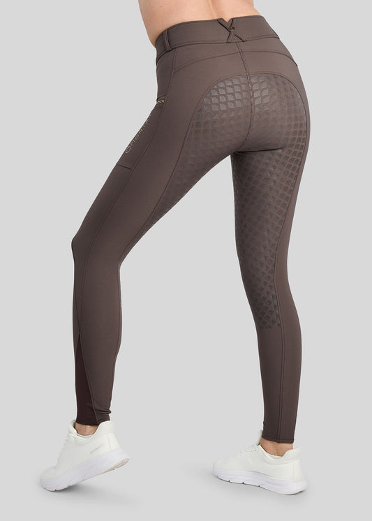 MoVeronica pantalon Montar F/G detalles con Golden Quarz - Black Peony