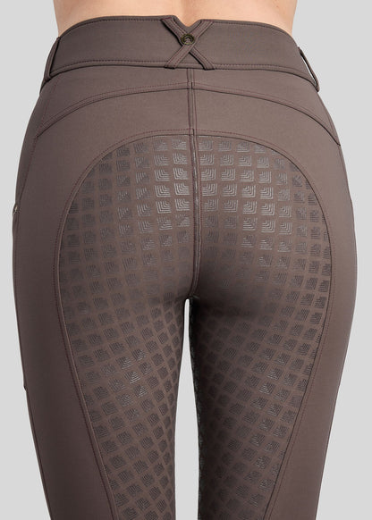 MoVeronica pantalon Montar F/G detalles con Golden Quarz - Black Peony