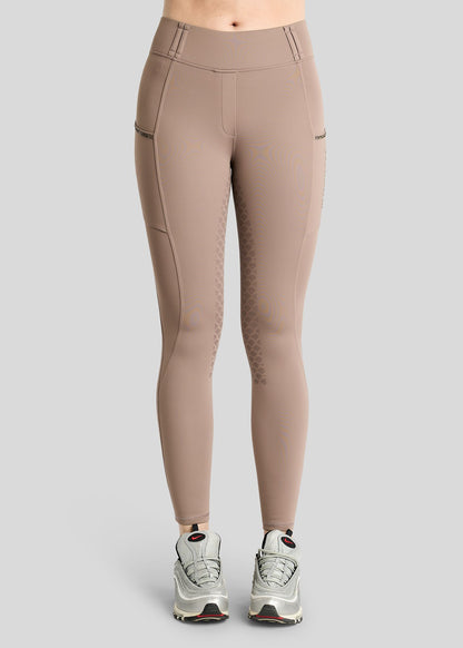 MoVeronica Thermo leggings  Hybrid F/G Golden Quartz - Nougat Brown