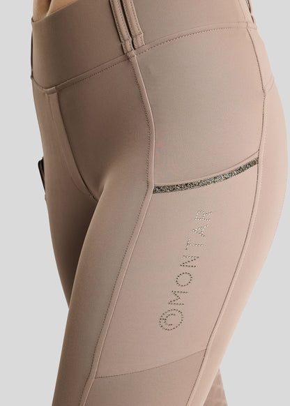 MoVeronica Thermo leggings  Hybrid F/G Golden Quartz - Nougat Brown