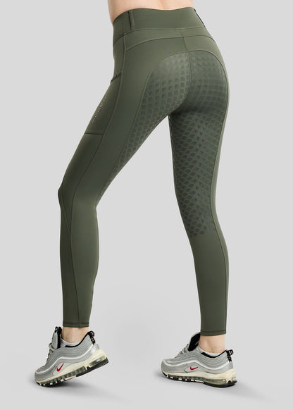 MoVeronica Thermo leggings  Hybrid F/G Golden Quartz - Forest Green