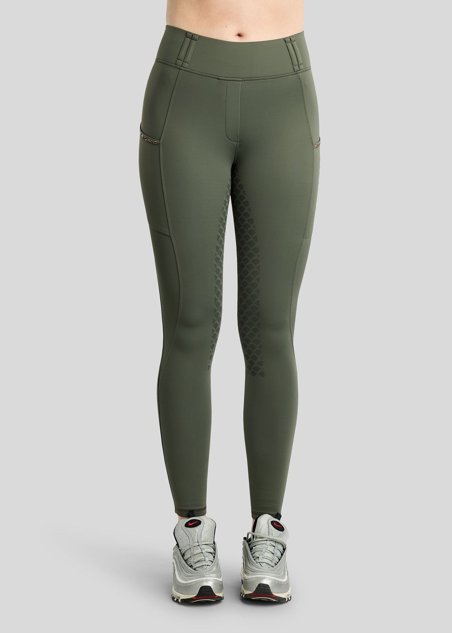 MoVeronica Thermo leggings  Hybrid F/G Golden Quartz - Forest Green