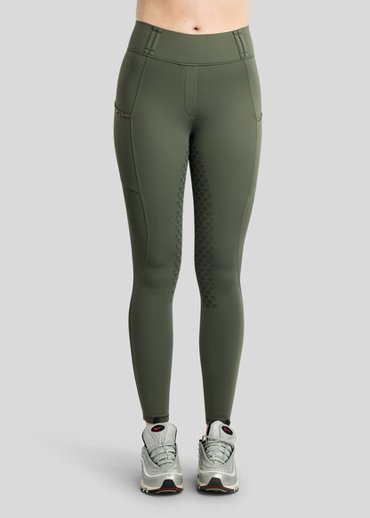 MoVeronica Thermo leggings  Hybrid F/G Golden Quartz - Forest Green