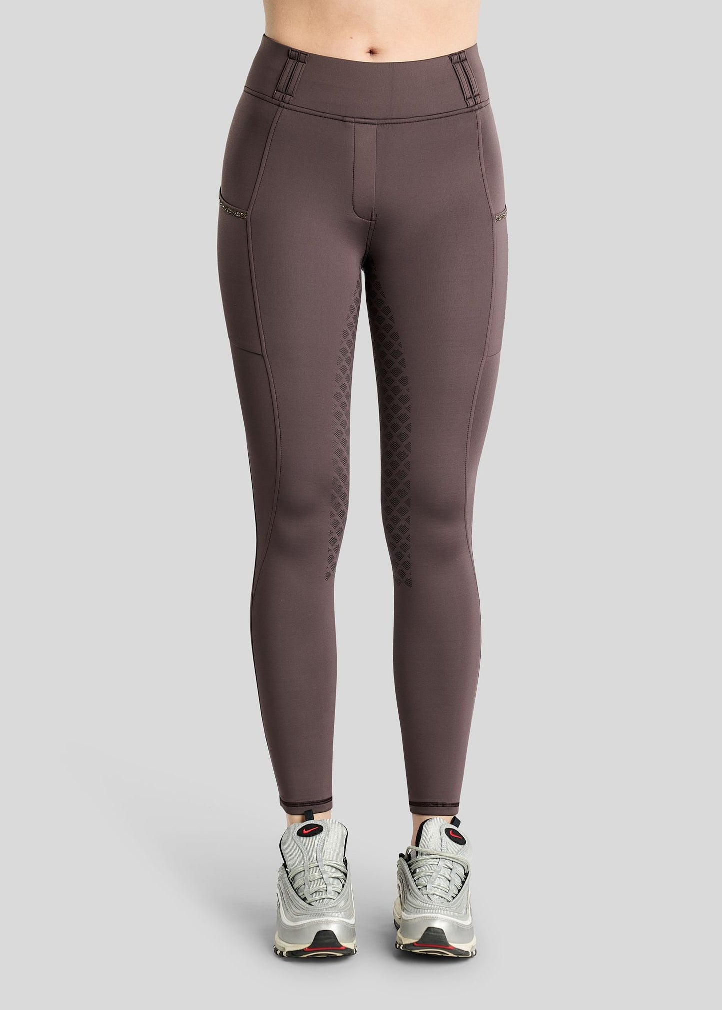 MoVeronica Thermo leggings  Hybrid F/G Golden Quartz - Black Peony