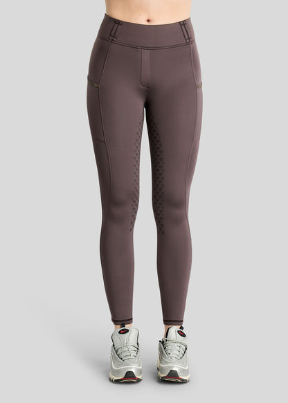 MoVeronica Thermo leggings  Hybrid F/G Golden Quartz - Black Peony