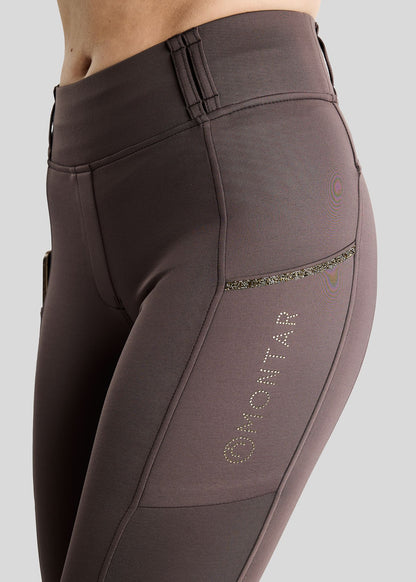 MoVeronica Thermo leggings  Hybrid F/G Golden Quartz - Black Peony