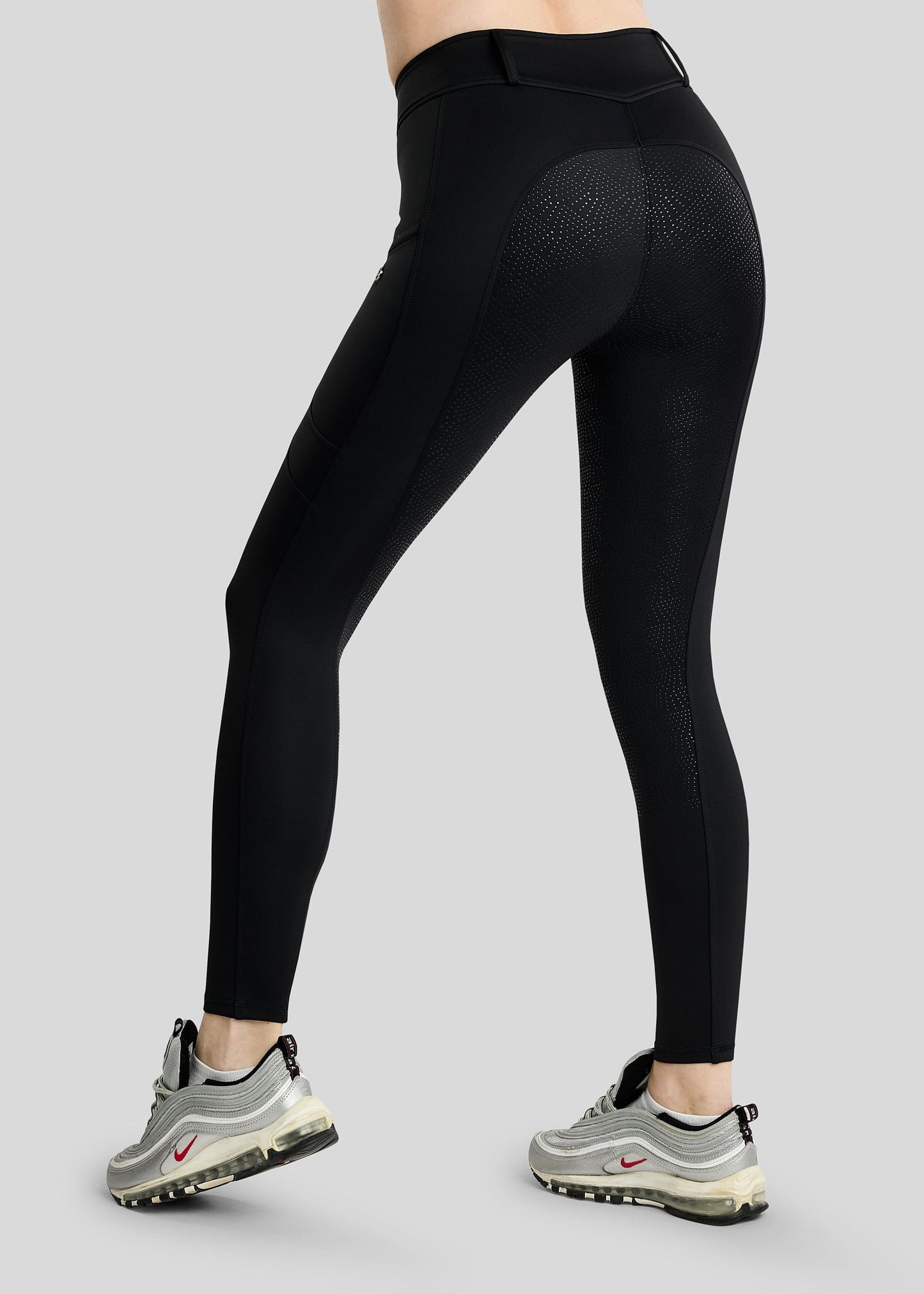 MoAddie Hybrid Leggings Térmicos Montar F/G Gunmetal - Negro