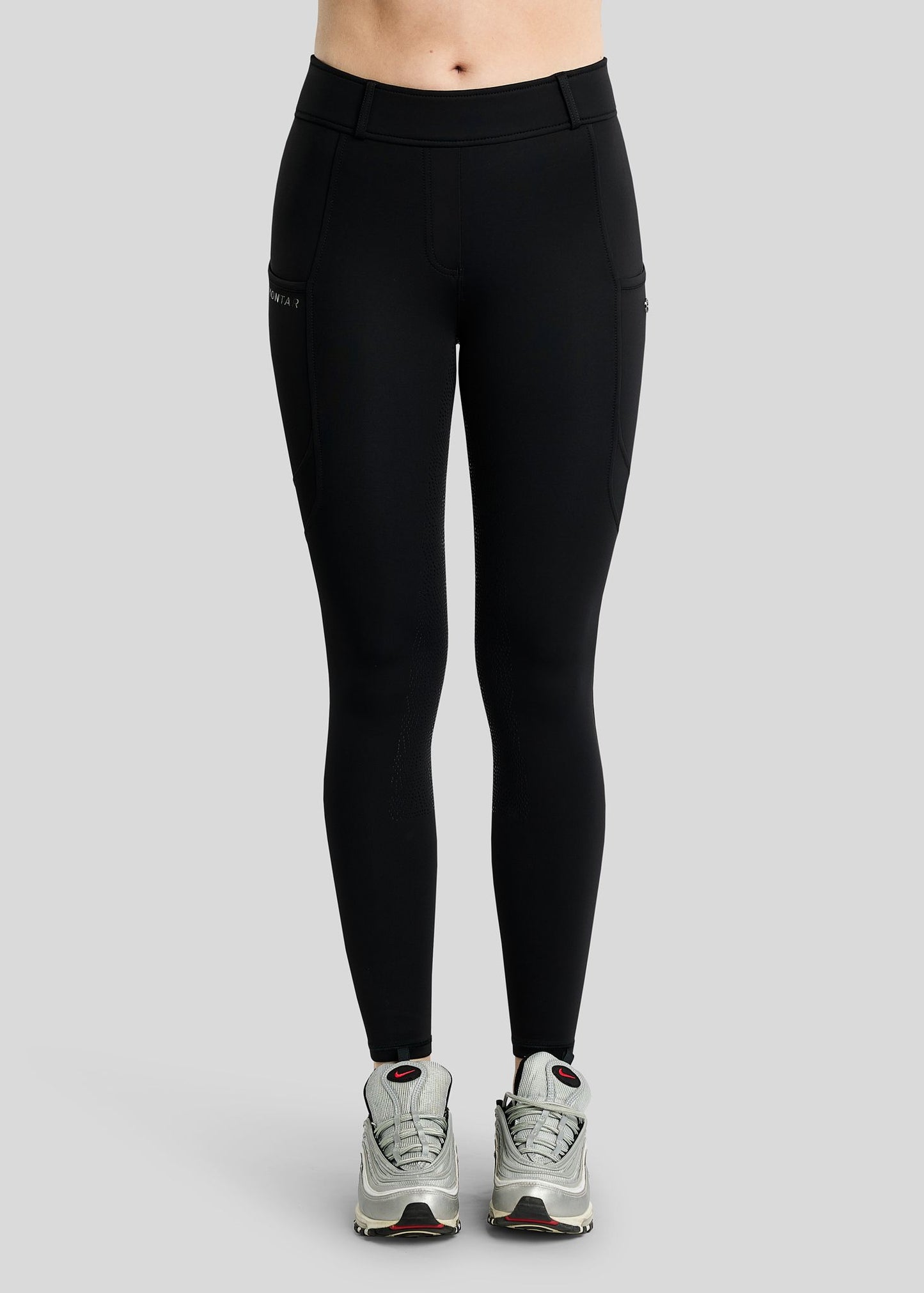 MoAddie Hybrid Leggings Térmicos Montar F/G Gunmetal - Negro