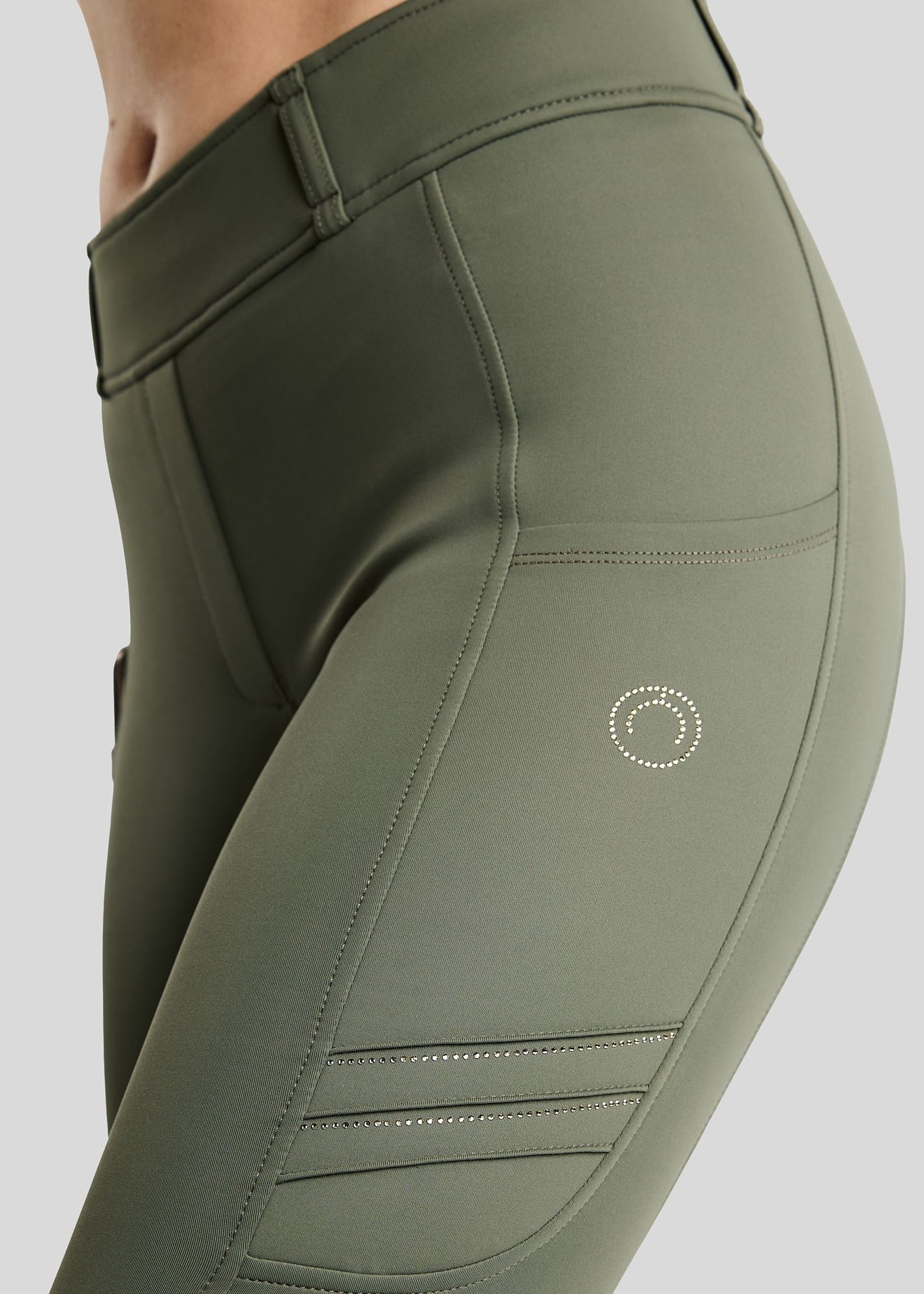 MoWilma Leggings Hybrid F/G Golden Quarz - Forrest Green