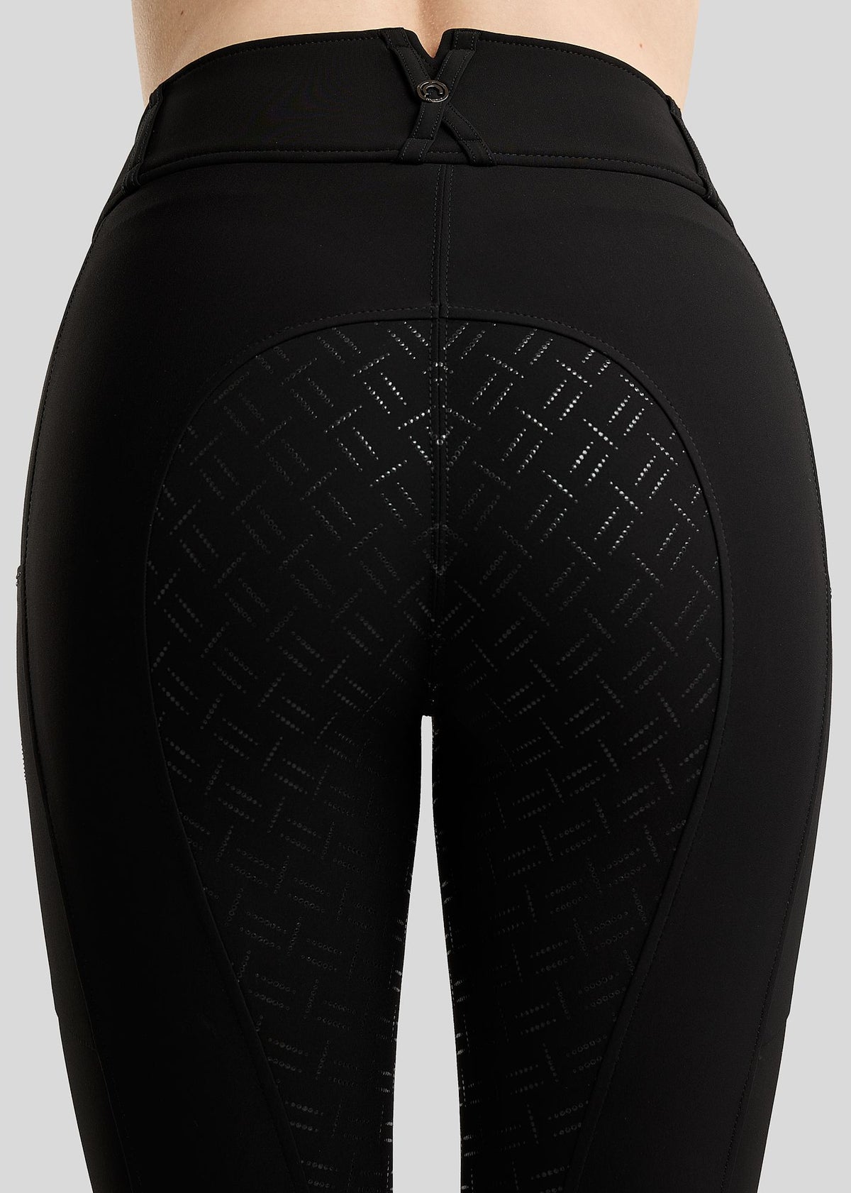 MoMaddy Pantalón F/G con Cristales Gun Metal - Negro