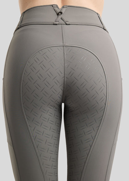 MoMaddy Pantalón F/G con Cristales Gun Metal - Gris