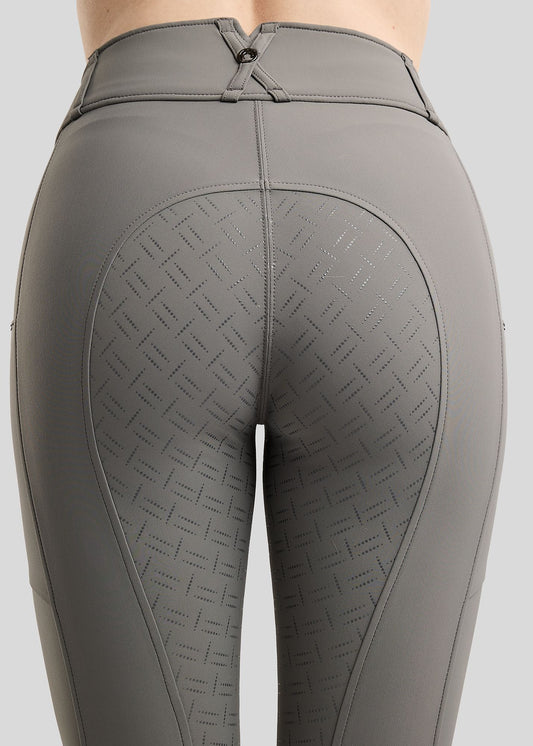 MoMaddy Pantalón F/G con Cristales Gun Metal - Gris