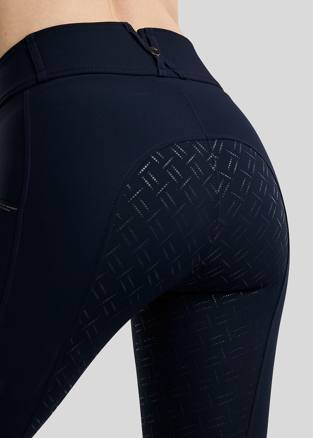 MoMaddy Pantalón F/G con Cristales Gun Metal - Navy
