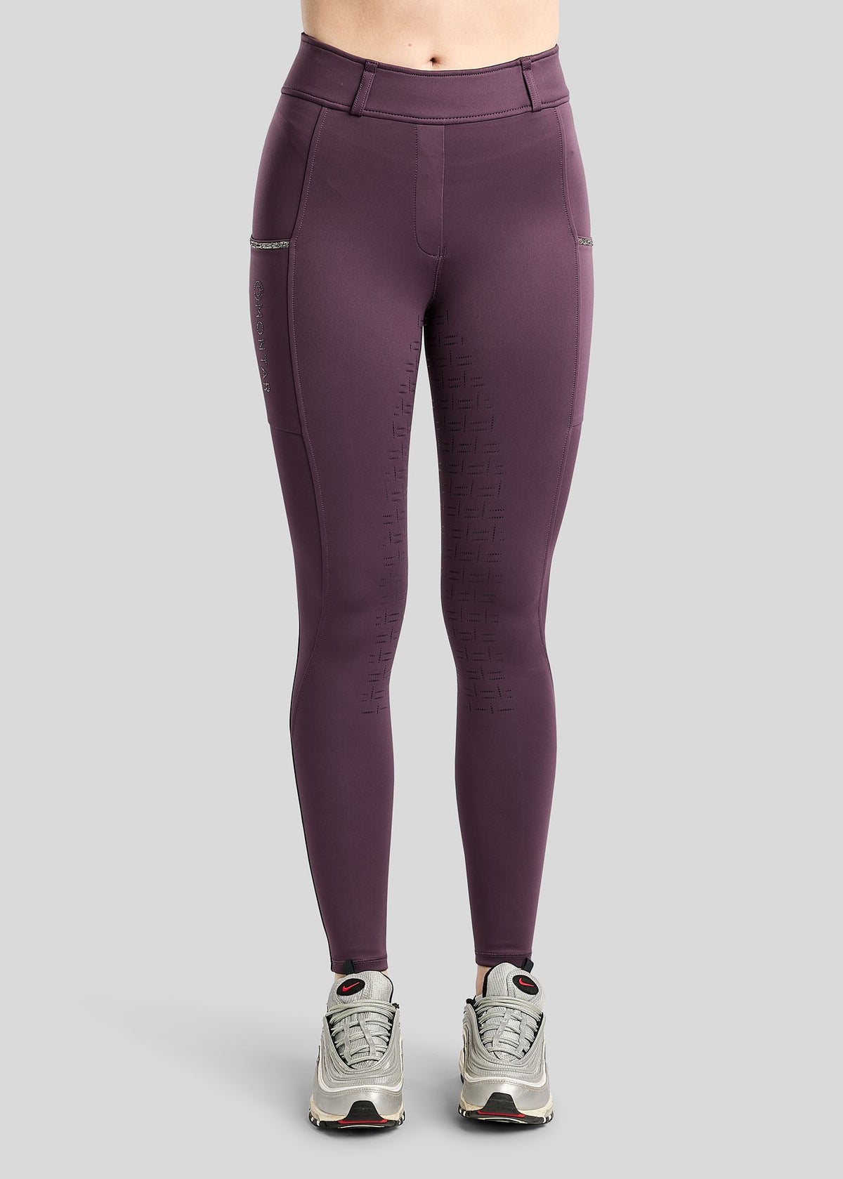 MoMaisy Leggings Montar F/G con Crystal Tape Gun Metal - Fig