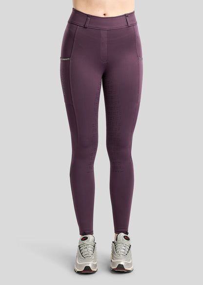 MoMaisy Leggings Montar F/G con Crystal Tape Gun Metal - Fig