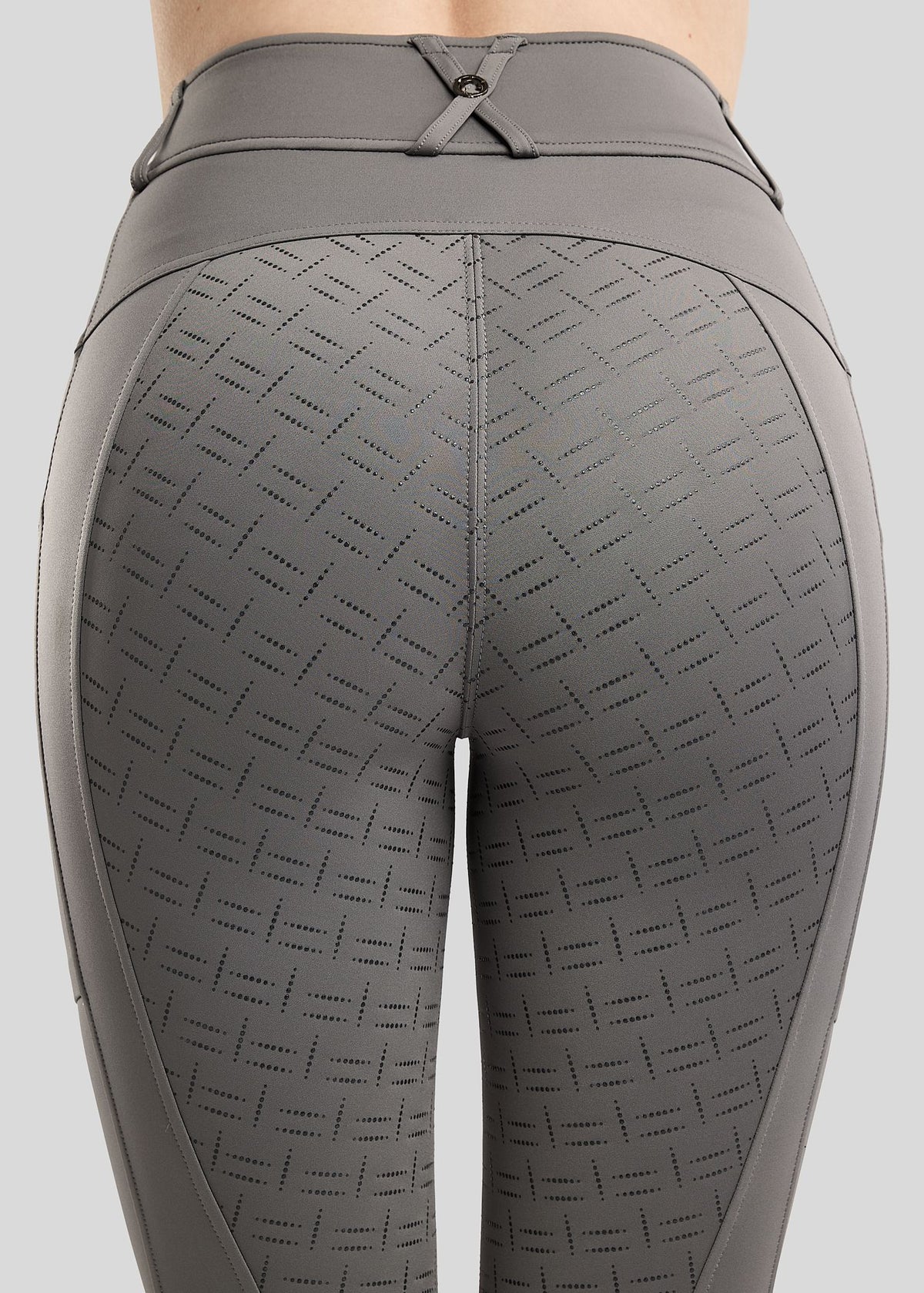 MoMaisy Leggings Montar F/G con Crystal Tape Gun Metal - Gris