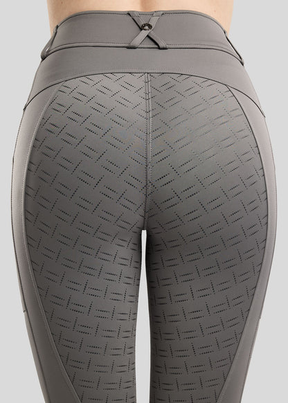 MoMaisy Leggings Montar F/G con Crystal Tape Gun Metal - Gris