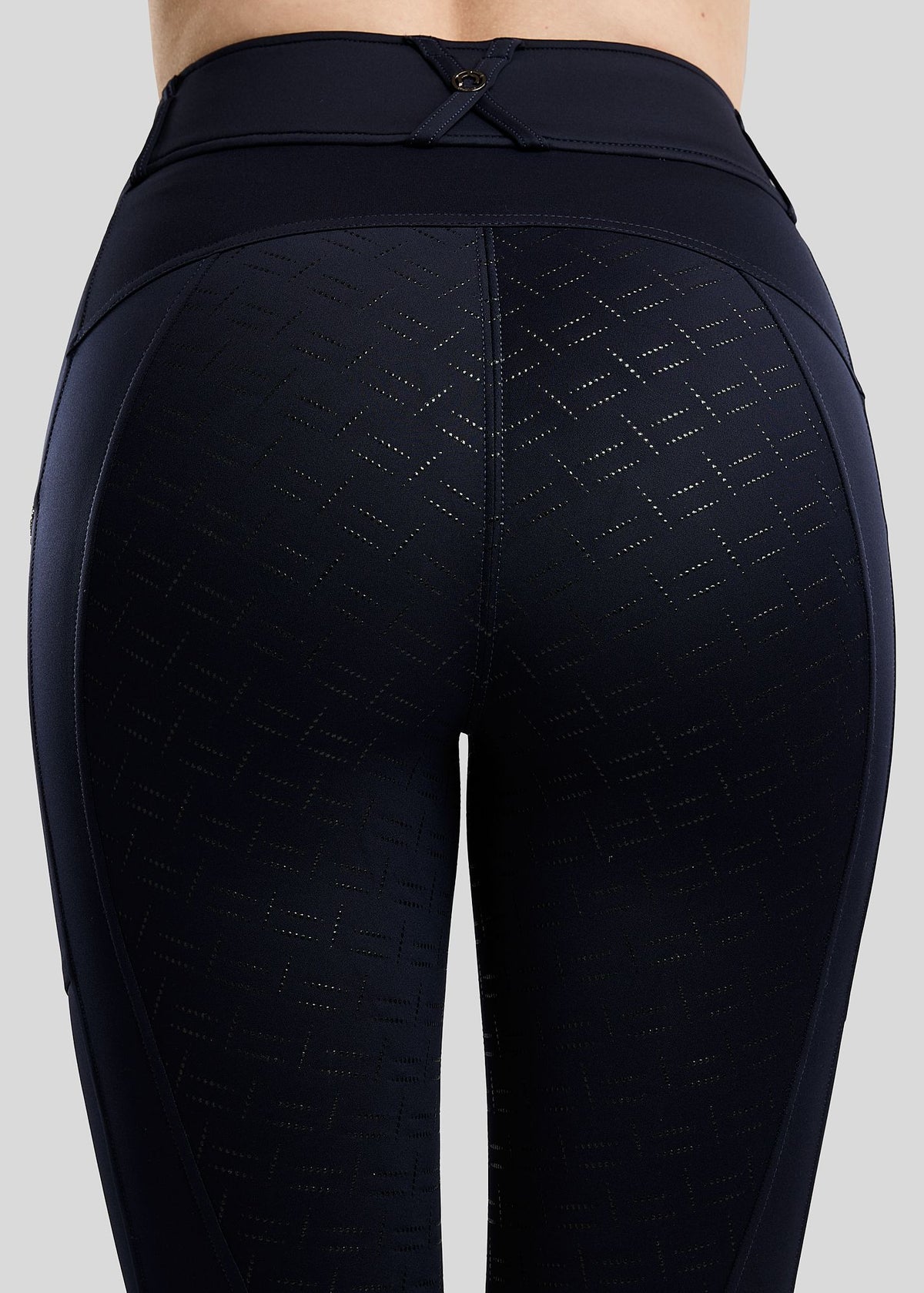 MoMaisy Leggings Montar F/G con Crystal Tape Gun Metal - Navy