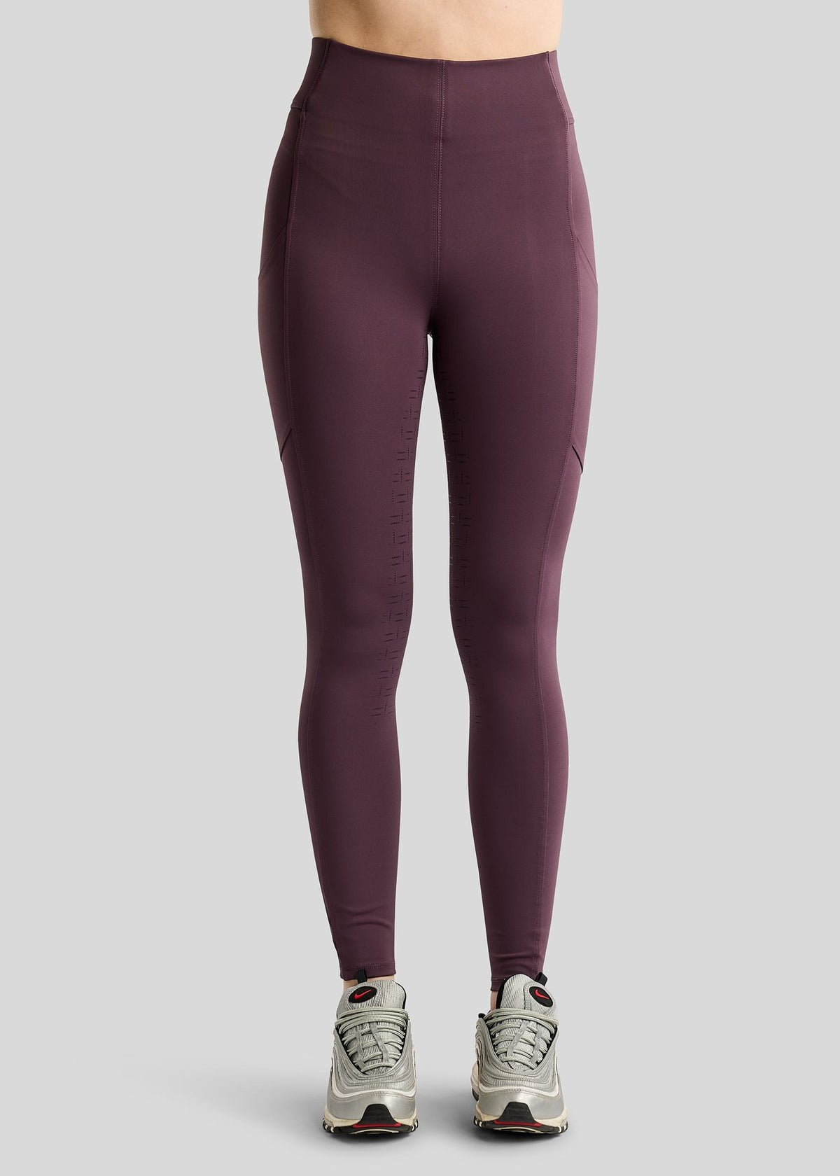 MoFair Leggings de Equitación F/G con Logo Gun Metal - Fig