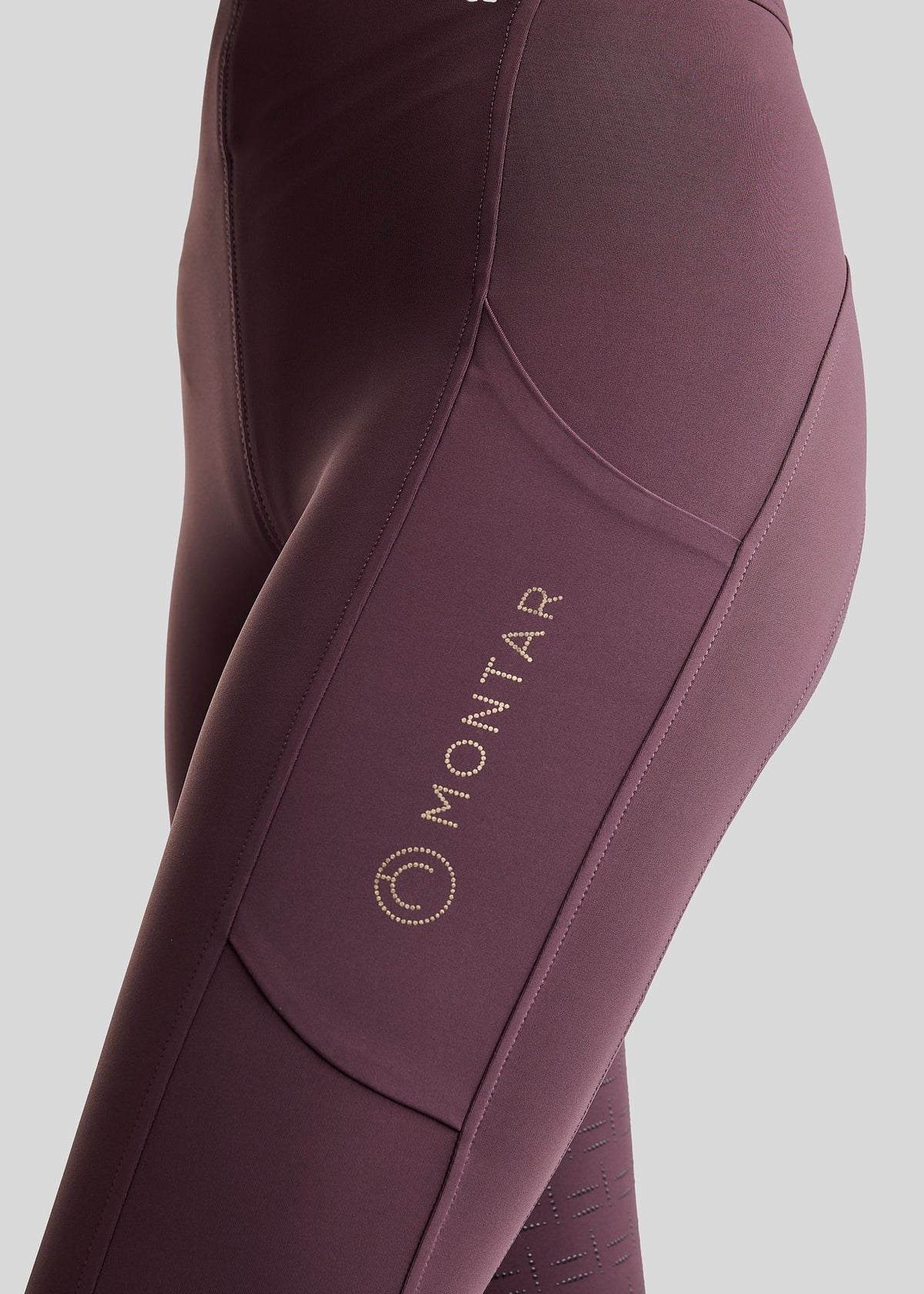 MoFair Leggings de Equitación F/G con Logo Gun Metal - Fig