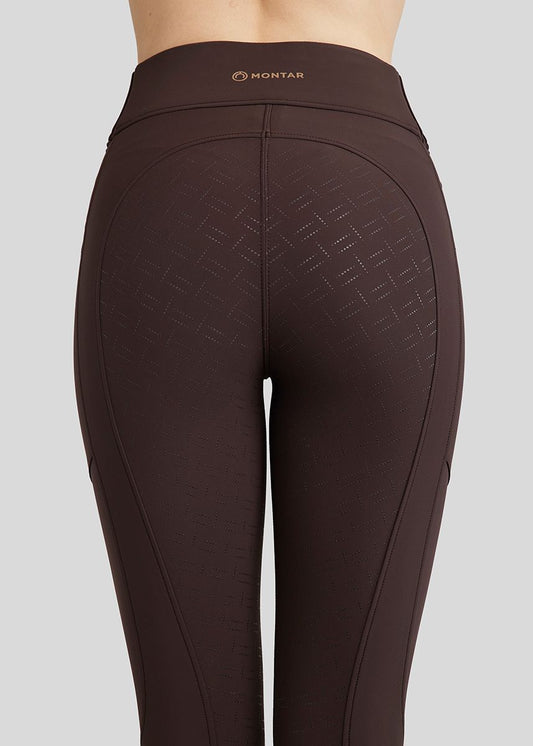 MoRosie junior pintucks pull on with crystals brown F/G