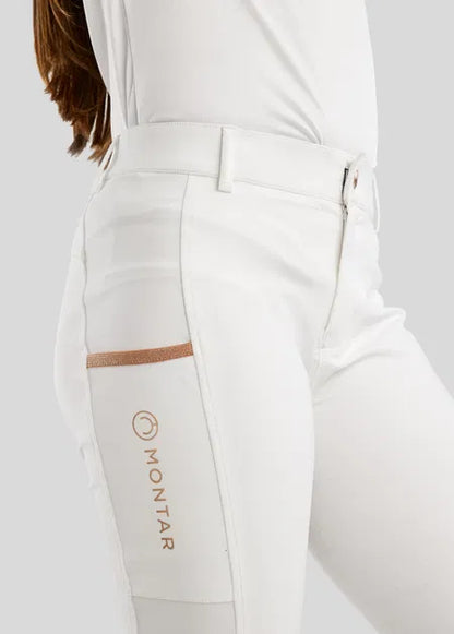 Junior Millie pantalones Rosegold F/G - Blanco