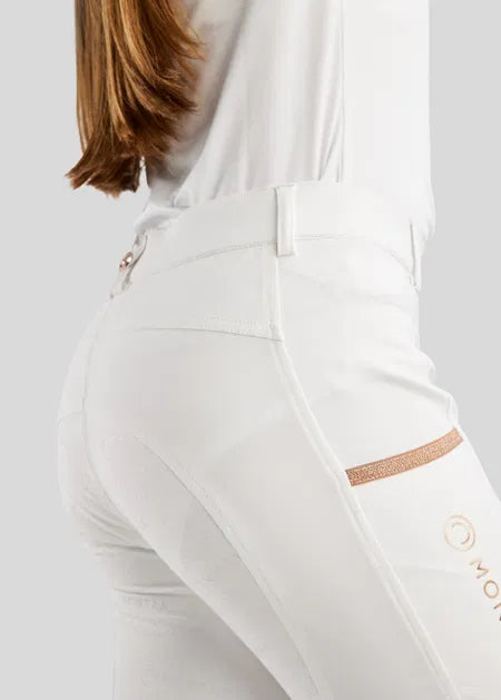 Junior Millie pantalones Rosegold F/G - Blanco