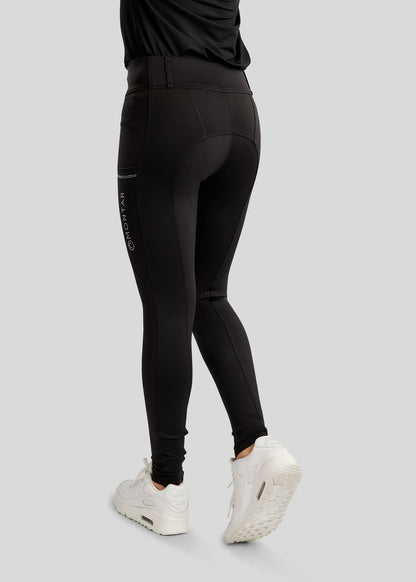 MoEverlisa legging Montar FG con cristales caviar - Negro