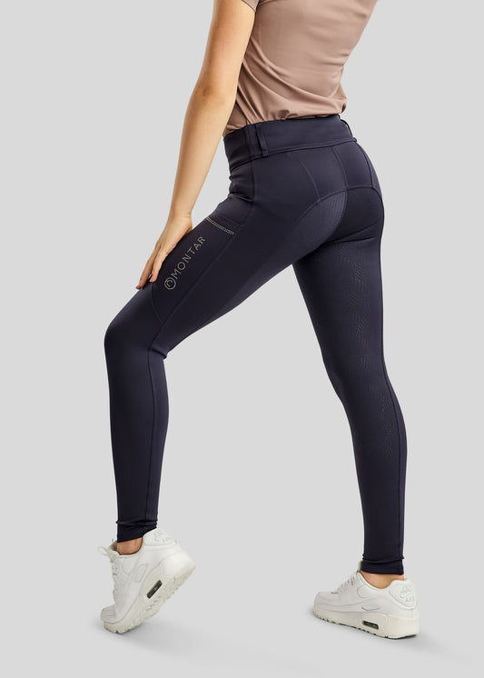 MoEverlisa legging Montar FG con cristales caviar - Navy