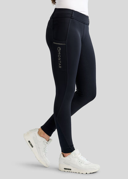 MoEverline Junior Legging Hybrid Golden Quartz - Navy