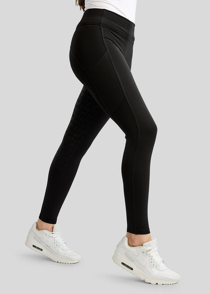 MoFair Leggings Full Grip coo Logo Gun Metal - Negro