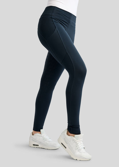 MoFair Leggings Full Grip coo Logo Gun Metal - Navy