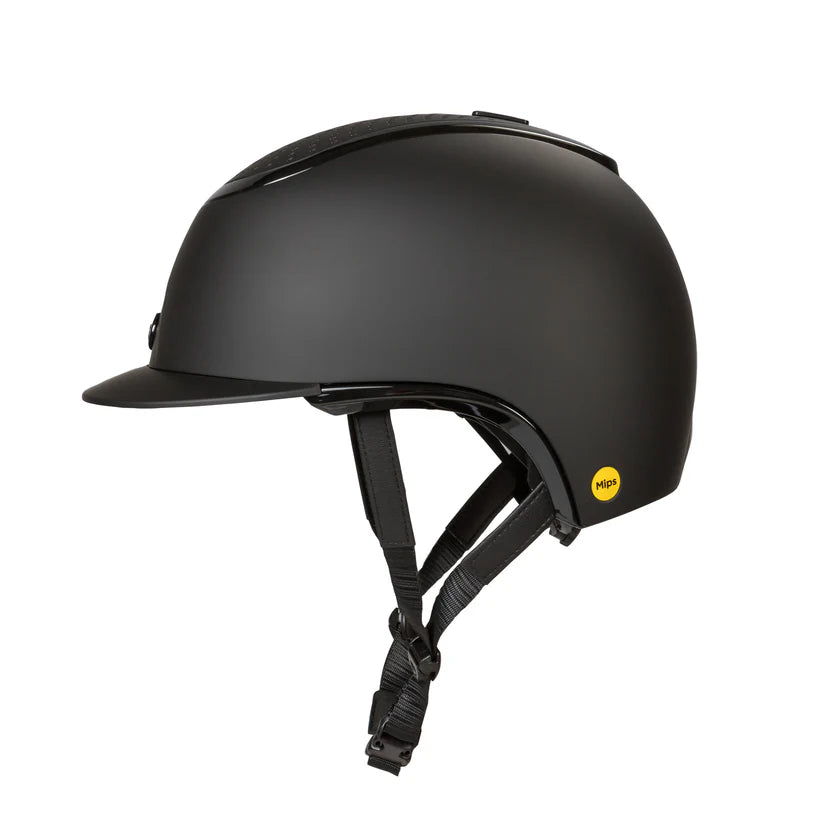 Casco de equitación Strixx Back on Track Mate/Gloss